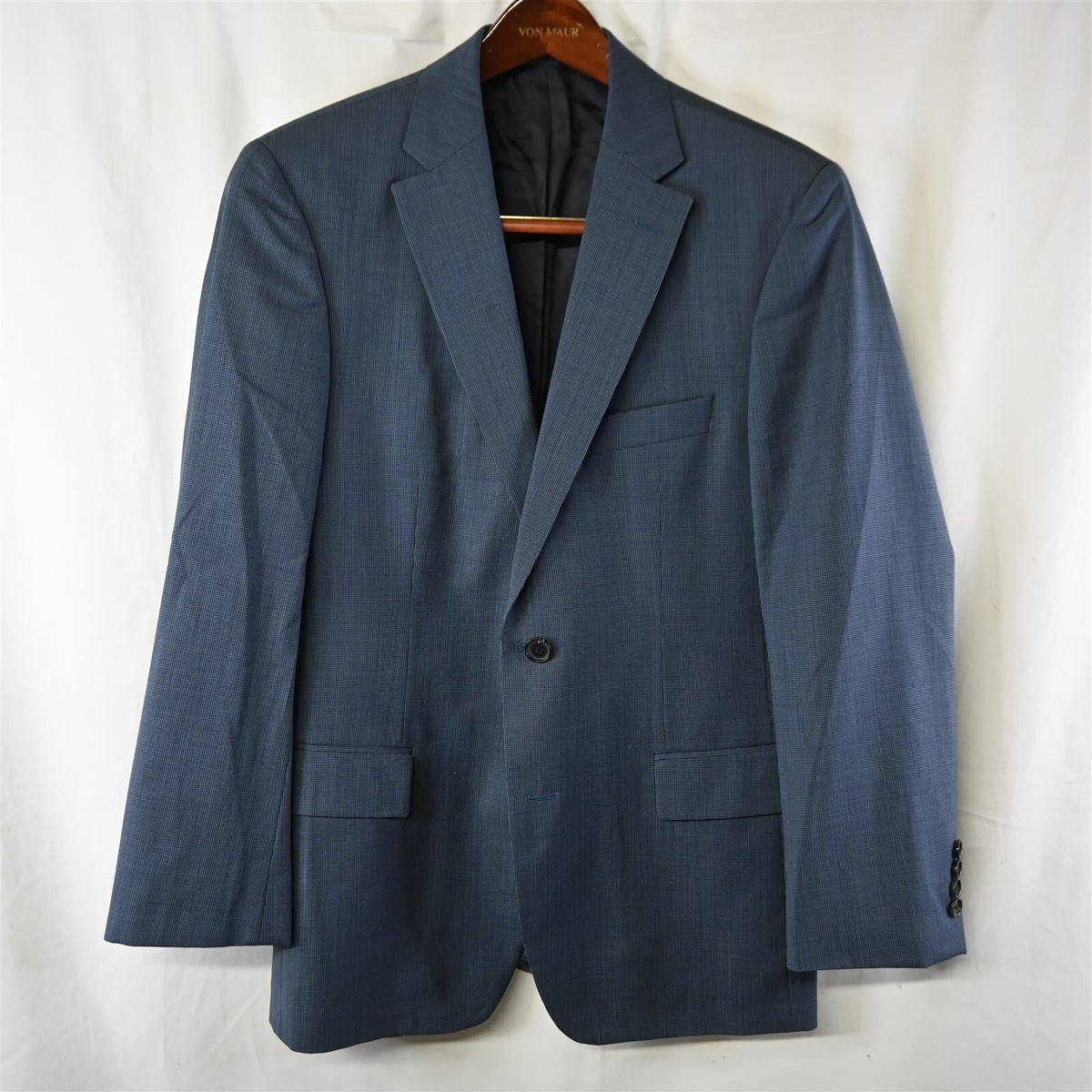 HUGO BOSS 38R Blue Pasini3 Movie2 Super 100 Wool Blazer Sport Coat Jacket