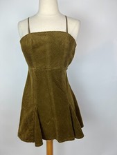 URBAN OUTFITTERS KENSIE CORDUROY LACED BACK MINI DRESS SZ XS XXS RETAIL $69.00
