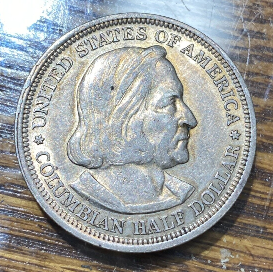 Scarce 1893 Double Die Columbian Half Dollar FS-301 Choice