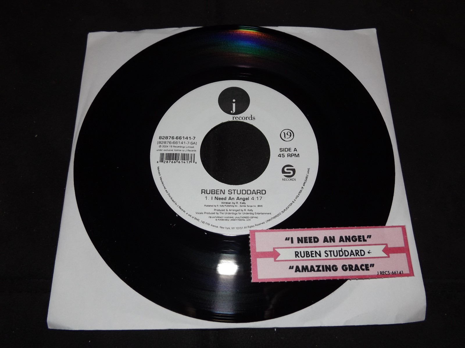 RUBEN STUDDARD I NEED AN ANGEL / AMAZING GRACE 7