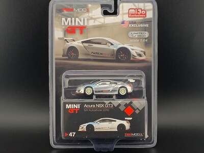 Mini GT Acura NSX GT3 NY Autoshow 2016 MGT00047 1/64 CHASE | eBay