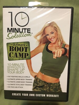 10 Minute Solution: ULTIMATE BOOT CAMP (DVD) workouts upper lower ab attack  NEW 13132158693|