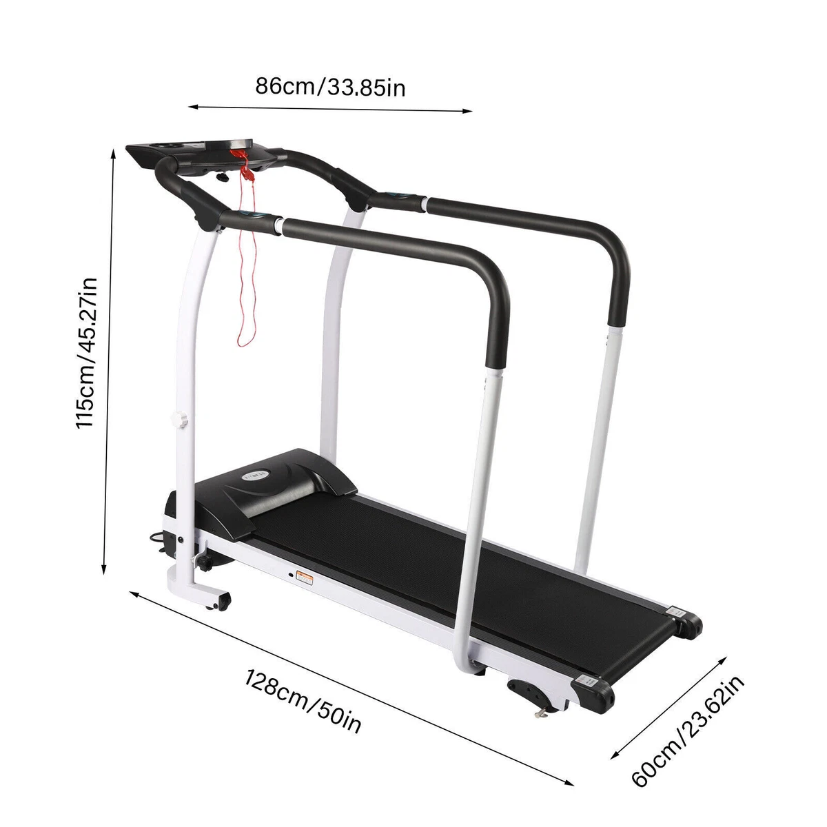220lbs Floor standing Elderly Treadmill Adjustable Speed Slop Running Machine