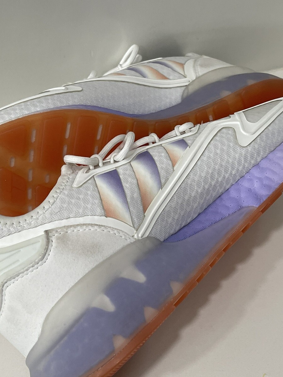 Adidas ZX 2k BOOST White Purple Orange Blue 675001 ART GV7760 01