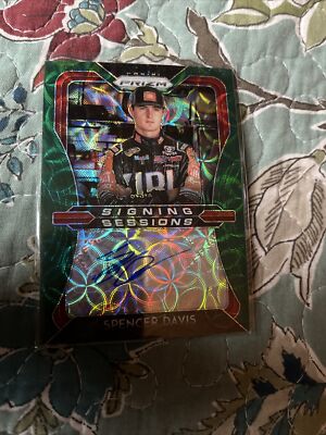 3 Spencer Davis Panini autographed Prizm Cards, Green Scope, Hyper & Base