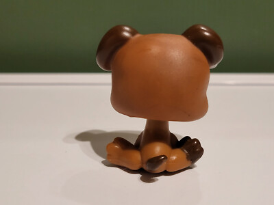 LITTLEST PETSHOP LPS #1339 /2009 HASBRO CHIEN CHIOT PUPPY MARRON BEIGE