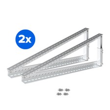 PV Halterung Paar 105cm verstellbar Solarmodul 30&deg; Aufst&auml;nderung Photovoltaik