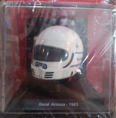 Casque René Arnoux Ferrari 1983 - Échelle 1:5 - Marque Spark - Neuf Sous Blister