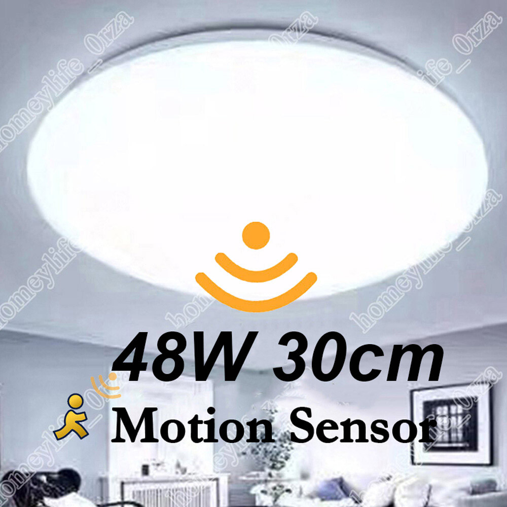 Lámpara de techo LED moderna lámpara de techo redonda con sensor de movimiento lámpara de pasillo
