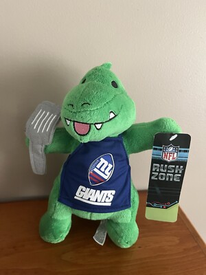 New NY Giants '' Tail Gator'' Plush Bbq Alligator About 9'' NFL Rush Zone