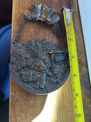 German Wandertag Volksmarch Hiking Pin 1978 Finkenbach Odenwalder Henneschaler