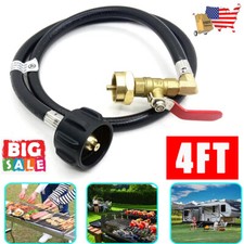 Propane Refill Adapter Hose QCC1 with ON-Off Control Valve for 1Lb To 20Lb Tank