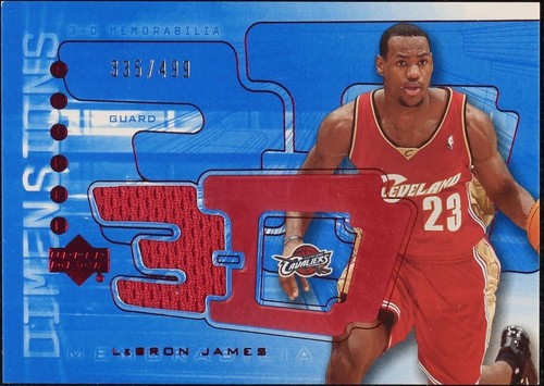 2003-04 UD Triple Dimensions Reflections 10 LeBron James Rookie
