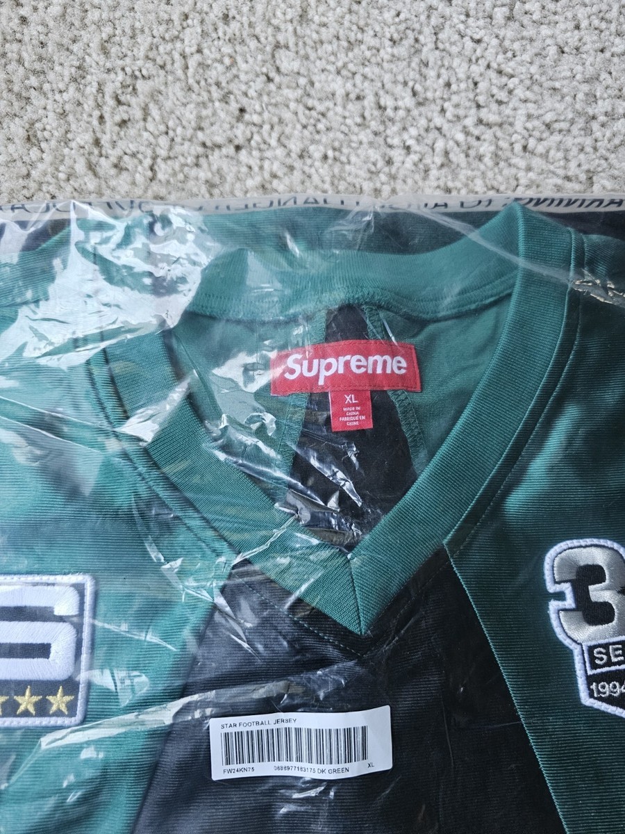 Size XL Supreme Star Football Jersey Green FW24 | eBay Size XL Supreme Star Football Jersey Green FW24 | eBay