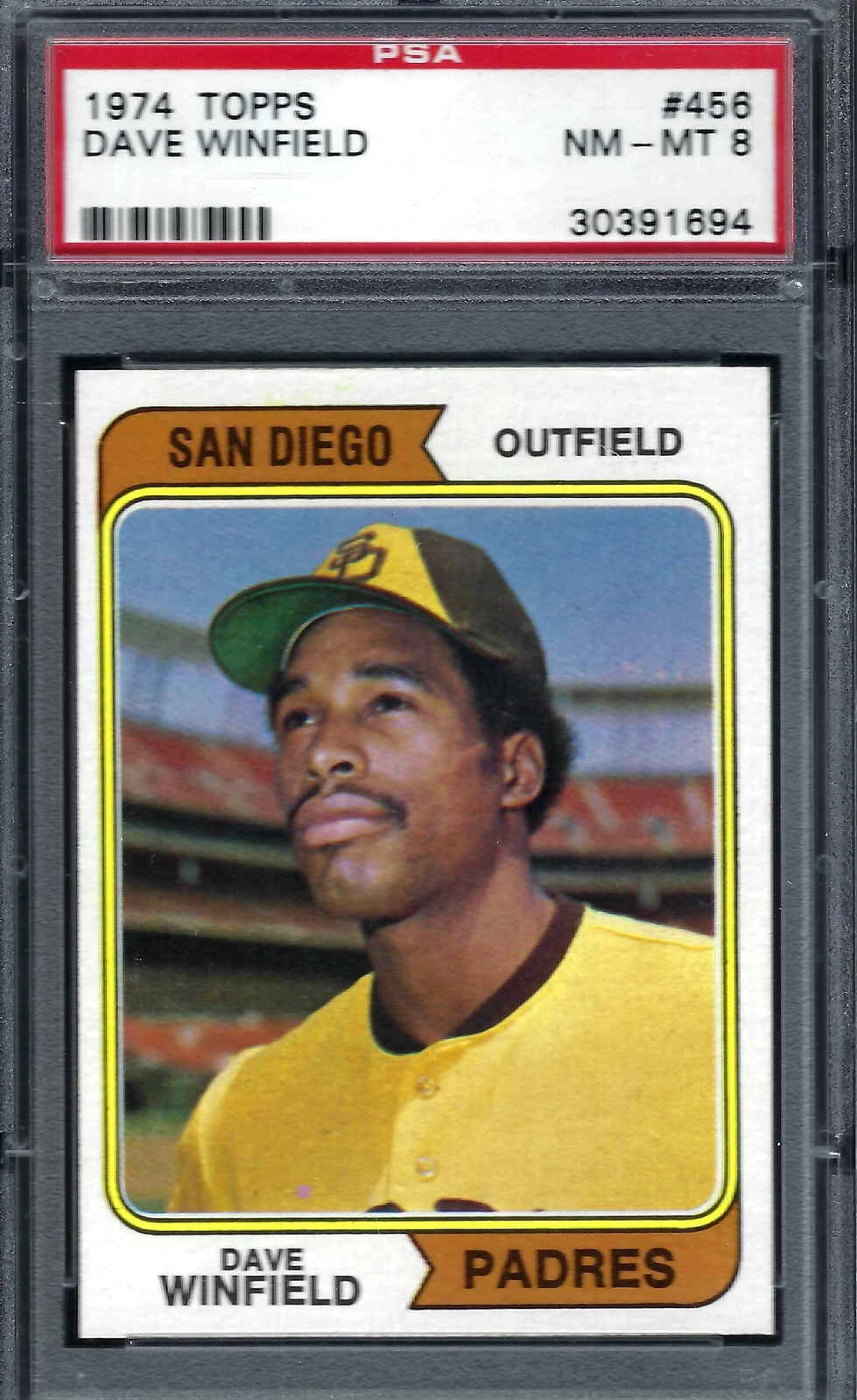 1974 Topps #456 PSA 8 Dave Winfield Padres 456 Nice!