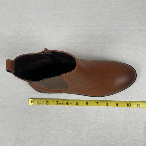 Land's End Brown Leather Flat Boots - Women’s Size 8 - Picture 7 of 8