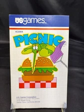 Picnic Atari 2600 Video Game Instruction Manual Booklet Only No Game