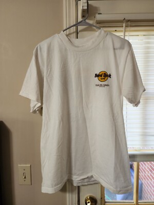 Hard Rock Cafe Playa Del Carmen Tshirt Mens Large White