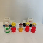 Vintage Little People & Two Little People Mail Trucks