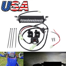 Dirt Bike LED Headlight Light Bar Kit For Honda CRF110 CR250 CRF250R CRF450R
