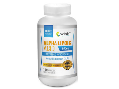 ALA Alpha-Lipoic Acid 600 mg 120 kapsel Alpha-Liponsäure Antioxidant