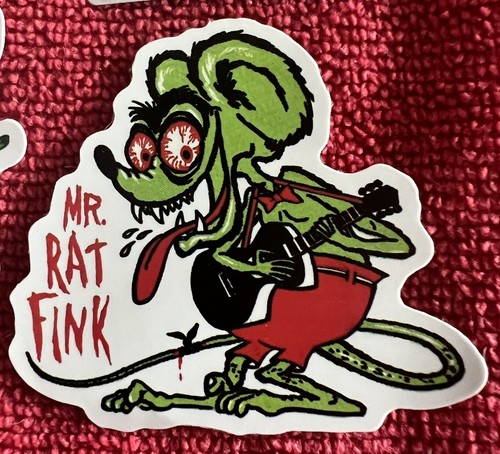 🔥 8 Rat Fink Mouse Ed Big Daddy Roth Hot Rod Arte Vinilo Calcomanía Adhesiva Coche Camión - Imagen 4 de 14