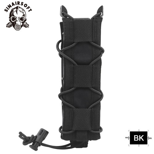 Tactical Extended Pistol 9mm SMG Magazine Pouch MOLLE Mag Clip Holder MP5/7 USA - Picture 11 of 14