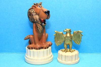 Asterix & Obelix - Löwe auf Säule + Adler - von Plastoy 2006 - Top Selten !!!
