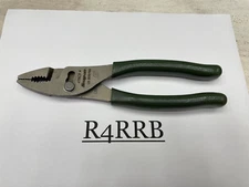 Snap-on Tools USA NEW 8" COMBAT GREEN Talon Grip Combo Slip Joint Pliers 47ACFCG