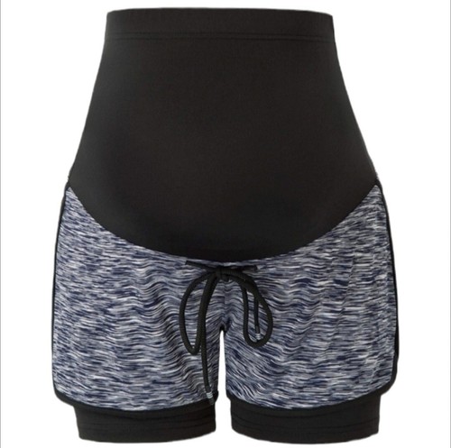 full panel maternity running shorts