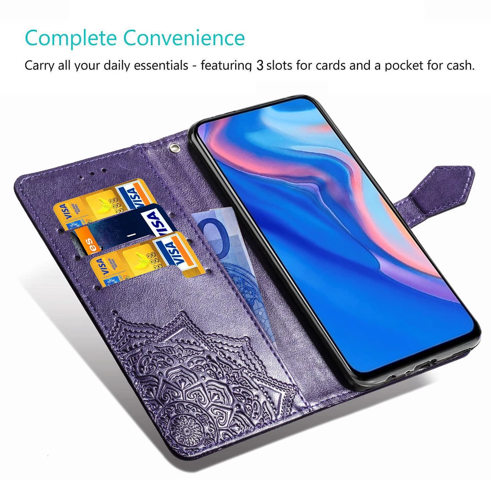 Case For Xiaomi Redmi 5 6 6A Note 4 5 K30 K20 Pro Leather Magnetic Stand Covers - Image 2 of 4