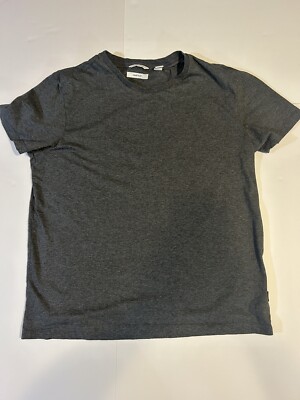 Calvin Klein Grey Heather Liquid Touch Mens L Short Sleeve T-shirt