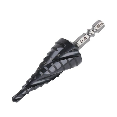 HSS Spiral Step Cone Drill Bit Metal Hole Cutter Titanium Coated 4-12/22/32,5-23 - Picture 15 of 20