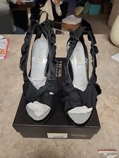 Badgley Mischka Women's High Heels Sandals Black Slingback Size 7M NWB  