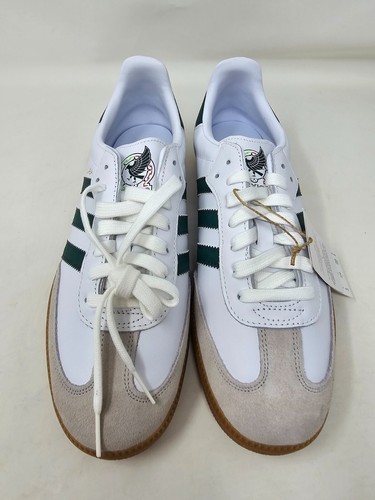 ADIDAS ORIGINALS SAMBA TEAM MEXICO WHITE COLLEGE GREEN HQ7036 SIZE 9 - Picture 3 of 5