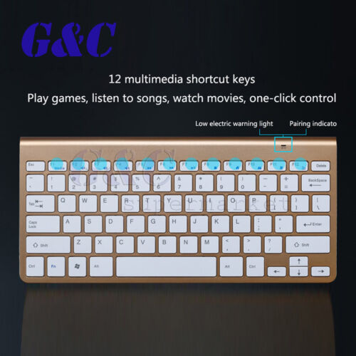 Slim 2.4GHz Cordless Wireless Keyboard and Mouse Set For PC MAC Laptop Tablet - Picture 6 of 20