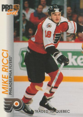 1992-93 Pro Set #133 MIKE RICCI - Philadelphia Flyers