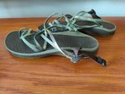 Chaco SZ 8 Women's Strappy Slip On Slide Toe Skinny Strap Olive Sandals J103472 — photo 4