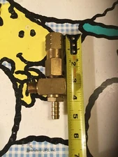 3/4” INLINE CHECK VALVE & 1/2” NPT 90 Degree Hose Barb Fitting J.E.ADAMS