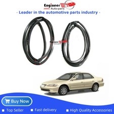 2ps Front Left And Right Door Sealing Rubber Strips For 1998-2002 Honda Accord