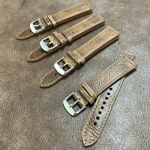 Size 18/20/22mm Aged Distressed Vintage Look Cow Leather Watch Strap/Band #140