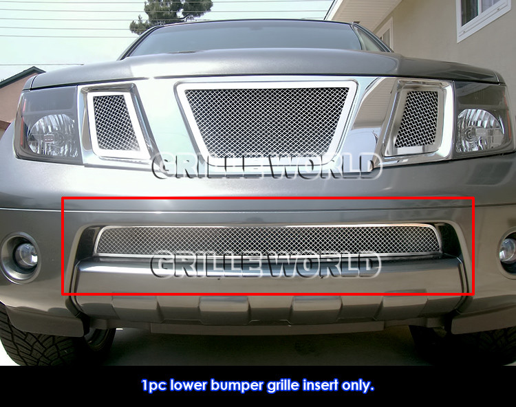 2005-2021 Frontier 05-07 Pathfinder Chrome Billet Grille Insert for Bumper Mesh