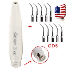 Dental Ultrasonic Scaler Handpiece / 5/10* Scaling Tips GD5 Fit DTE SATELEC TBZ