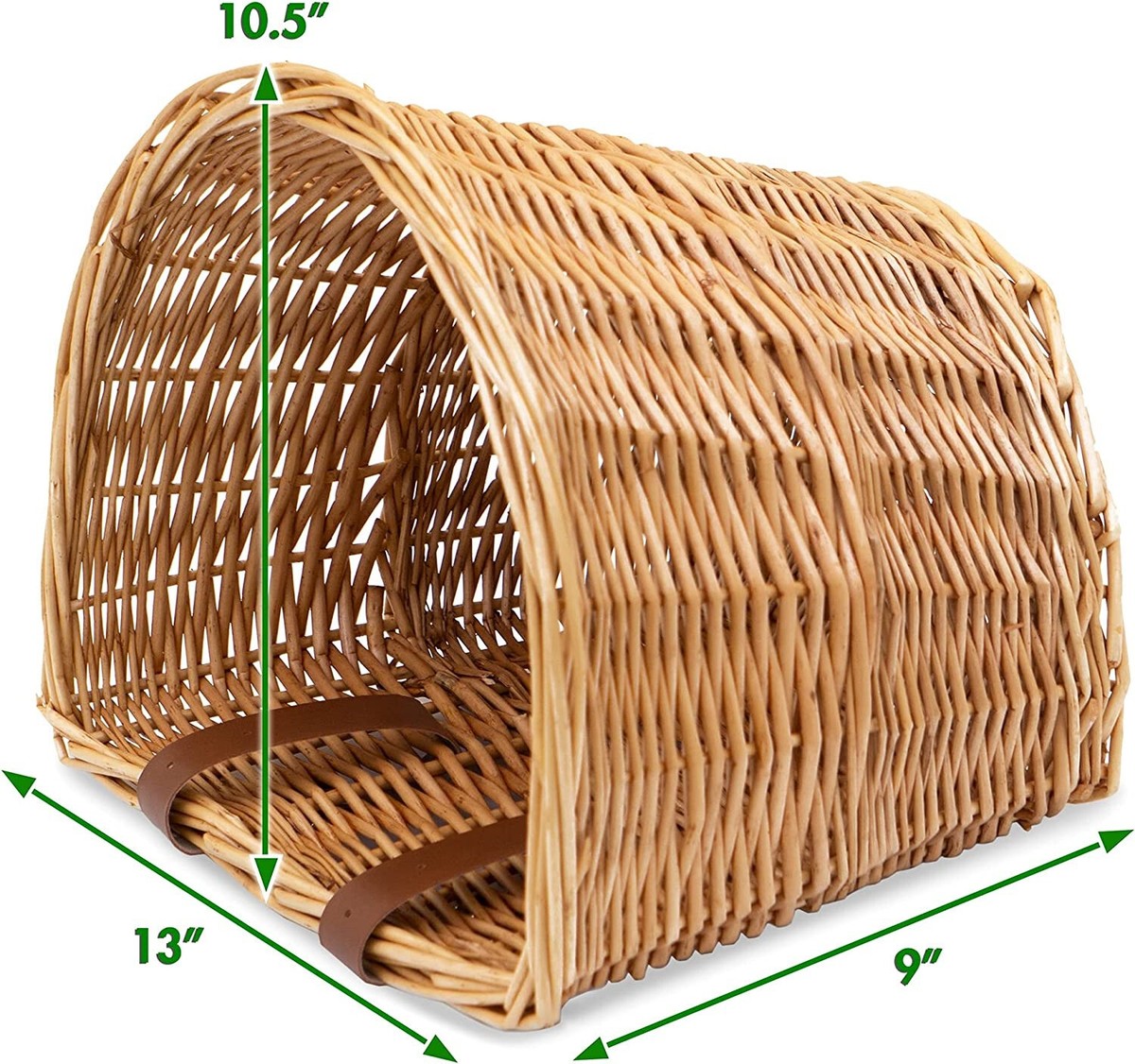 Canasta Para Bicicleta Cesta Tejida Con Tapa Portador De Cesta
