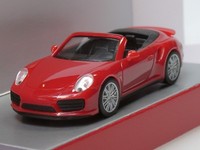 Herpa Porsche 911 Turbo Cabriolet, Indischrot - 028929 - 1:87