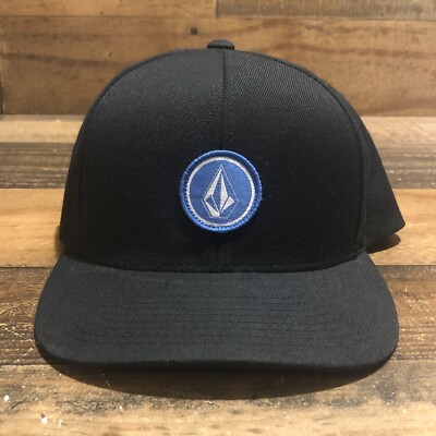 Volcom Hat Snapback Cap Mens Black Blue Youth Against