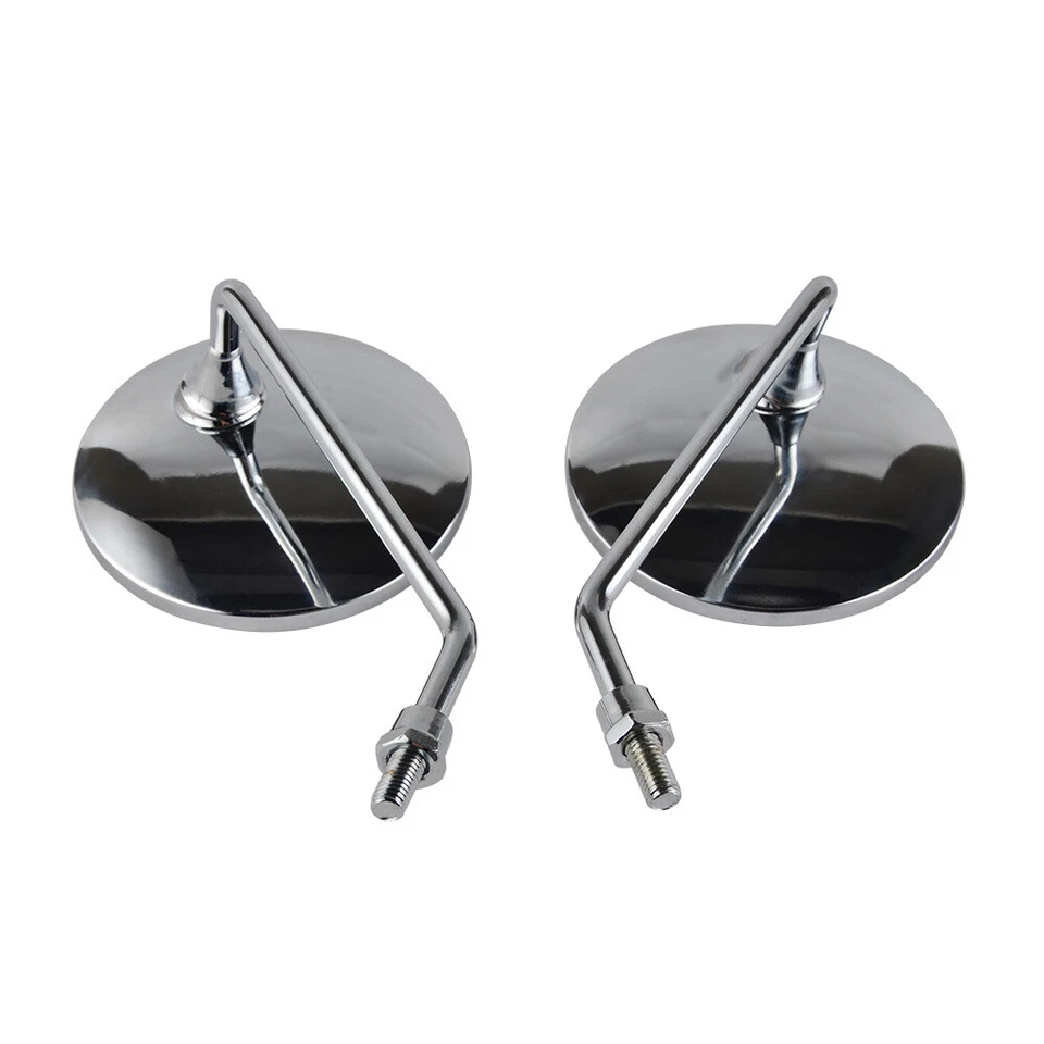 M8 8mm x 1.25 Chrome Motorcycle Scooter Mirrors for CF MOTO GY6 50cc 150cc - Image 3 of 4