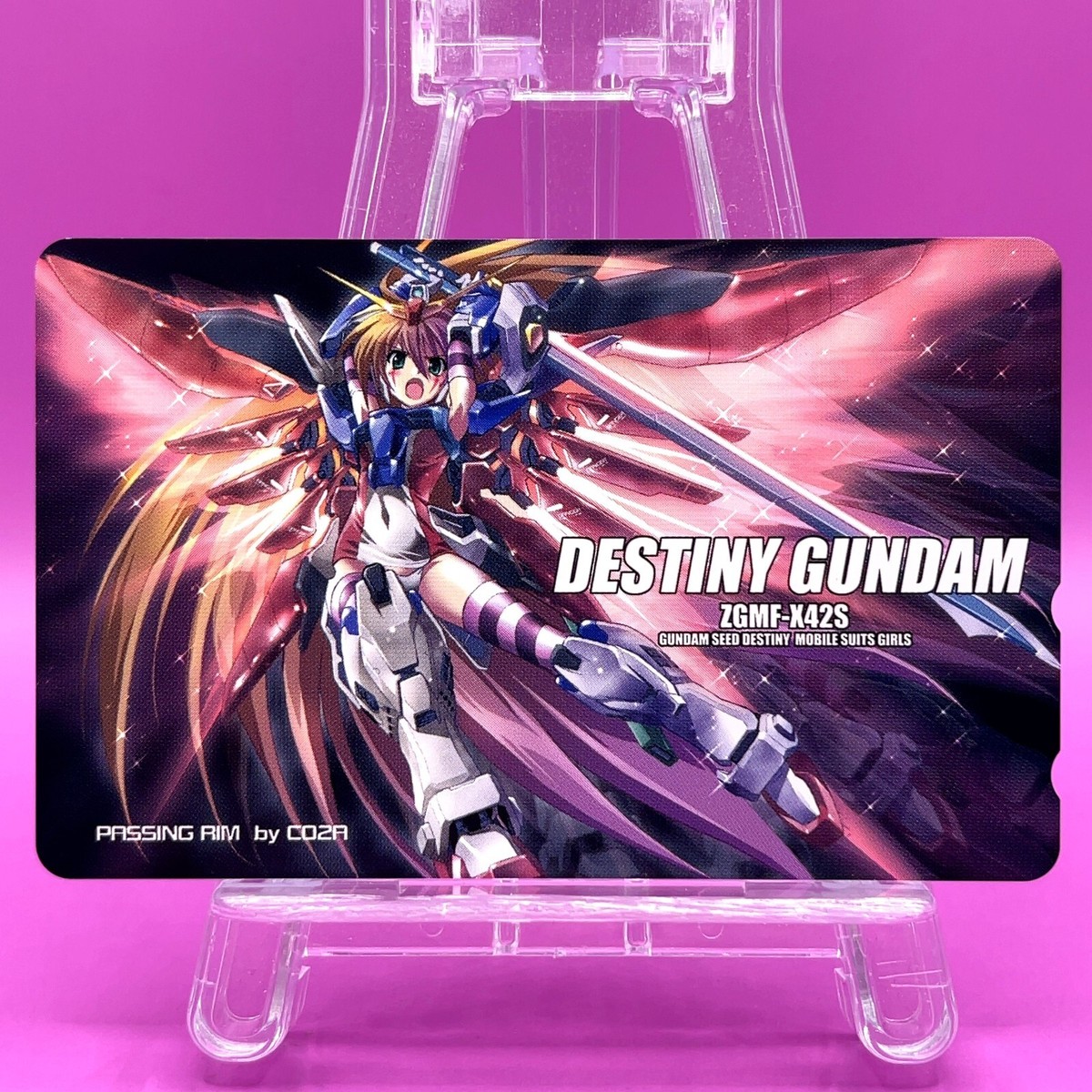Destiny Gundam ZGMF-X42S Phone Card Mecha Girl Komatsu Eiji SEED