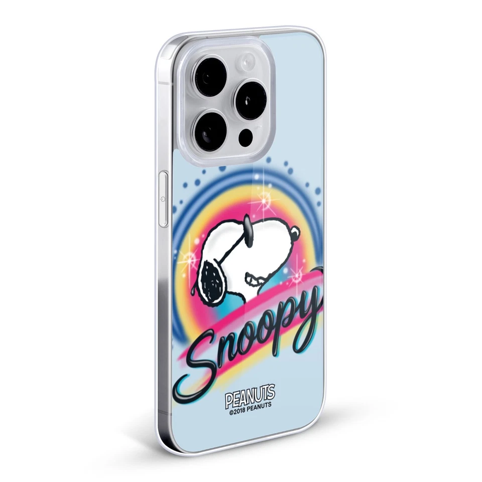 OFFICIAL PEANUTS SNOOPY BOARDWALK AIRBRUSH GEL CASE FOR APPLE iPHONE PHONES - Image 2 of 4