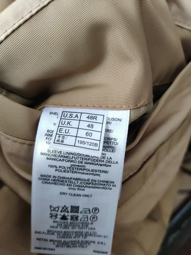 Brooks Brothers raincoat/mac men's light brown sizes 42, 44, 46, 48R running big - Picture 14 of 14